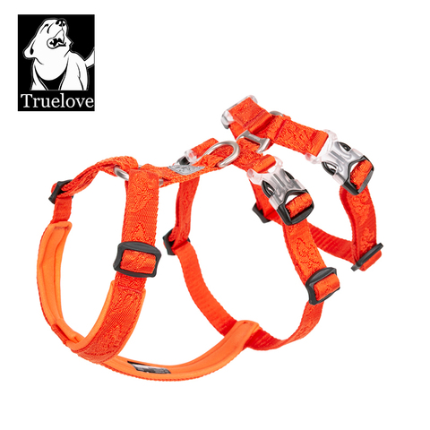 TRUELOVE harnais pour animaux de compagnie double-h Nylon personnalisé harnais pour chien pas de traction réfléchissant respirant réglable YH1803 ► Photo 1/6