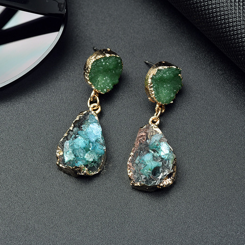 Boucles d'oreilles, mode coréenne pour femmes, bijoux de boucles d'oreilles à pendentif en forme de triangle géométrique en acrylique, exquise, nouvelle collection 2022 ► Photo 1/6