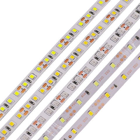 Bande lumineuse à 2835 LED, 12V, étanche, Flexible, rvb, blanc/blanc chaud/rouge/vert/bleu, 60/120 diodes/M ► Photo 1/6