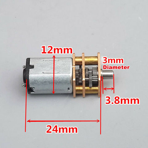 Micro-réducteur N20 3V-6V 5V, 40 tr/min, vitesse lente, boîte de vitesses entièrement en métal, moteur de réduction, bricolage, Robot, voiture intelligente ► Photo 1/5