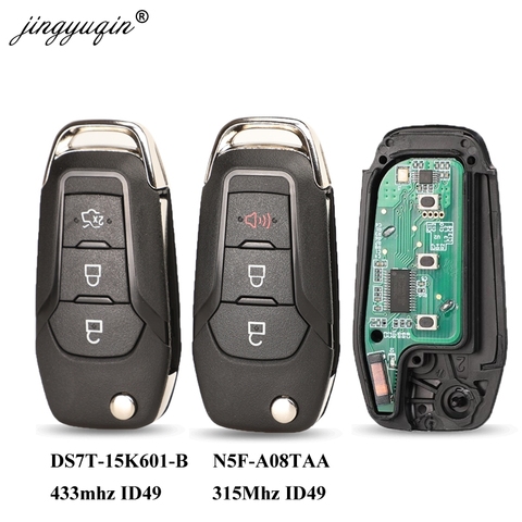 Jingyuqin – clé télécommande à 3 boutons, 315/433Mhz, N5F-A08TAA, ID49, pour Ford S-MAX GALAXY MONDEO Mk2 Mk7 Explorer Ranger ► Photo 1/4