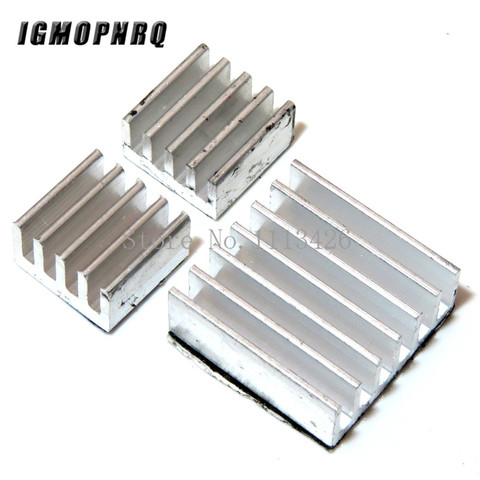 1 ensemble/lot adhésif framboise Pi 3 radiateur refroidisseur pur aluminium ensemble dissipateur thermique Kit radiateur pour refroidissement framboise Pi 2 B ► Photo 1/1