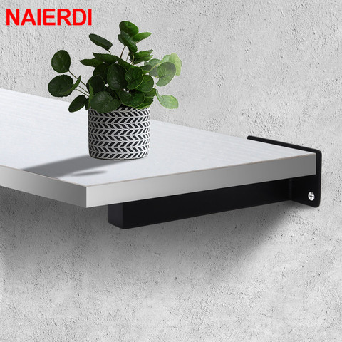 NAIERDI-Support d'étagère murale triangulaire en acier inoxydable, Support résistant pour Table, Support mural, matériel pour meubles, 1 pièce ► Photo 1/6