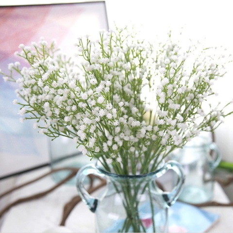 Fausses fleurs artificielles Gypsophila en plastique, Explosion, accessoires de mariée, liquidation de Vases pour décoration de maison, bricolage de cadeaux, bon marché ► Photo 1/6