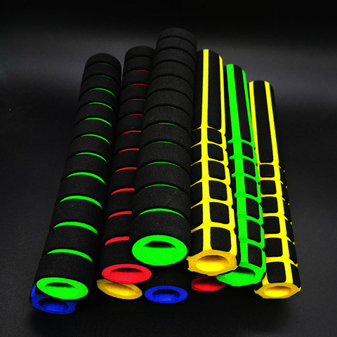 12/22cm longue longueur 2Pc/1 paire vélo course vélo moto guidon mousse éponge poignée couverture antidérapant doux guidon vélo barre ► Photo 1/6