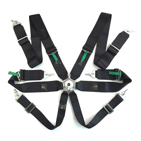 Harnais universel de ceinture de sécurité de voiture de course de 6 points avec le dégagement rapide de Camlock ceinture de sécurité de harnais en Nylon de 3 