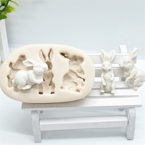 Luyou 1 pièces lapin Silicone gâteau résine moules 3D gâteau décoration outils pâtisserie cuisine cuisson accessoires FM1616 ► Photo 1/5