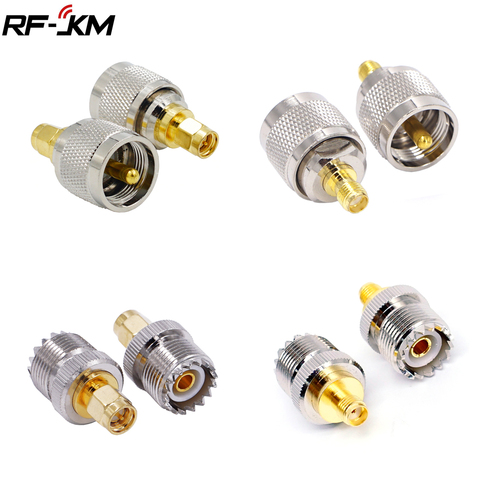 Adaptateur Coaxial UHF-SMA SMA mâle vers UHF mâle PL259 SO239, 1 pièce, connecteur Coaxial RF ► Photo 1/5