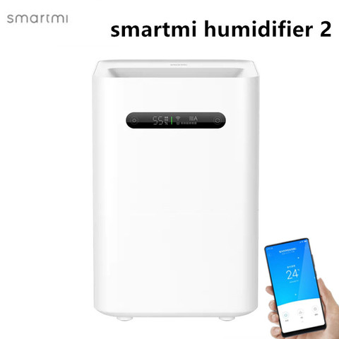 Humidificateur d'air Smartmi 2 sans brouillard Type évaporateur pur augmenter l'humidité de l'air naturelle AI Smart APP télécommande 4L ► Photo 1/6