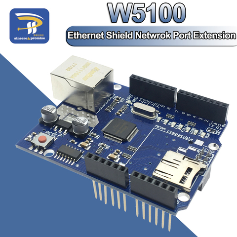 Wiznet – carte de développement Ethernet UNO, Extension W5100 R3 Mega2560 1280 328, pour Arduino, carte Micro SD, Module de Port réseau ► Photo 1/6