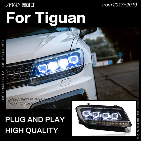 AKD – lampe frontale pour VW Tiguan 2017 – 2022, phare LED DRL, accessoires de voiture ► Photo 1/5