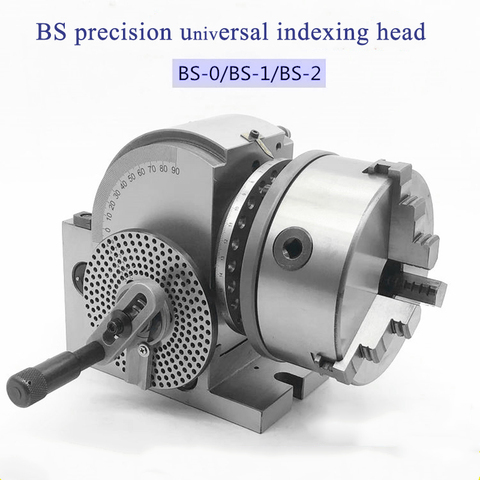 Mandrin à tête de séparation de précision BS-0, 100mm, à 3 mâchoires, tête universelle pour fraiseuse CNC ► Photo 1/6