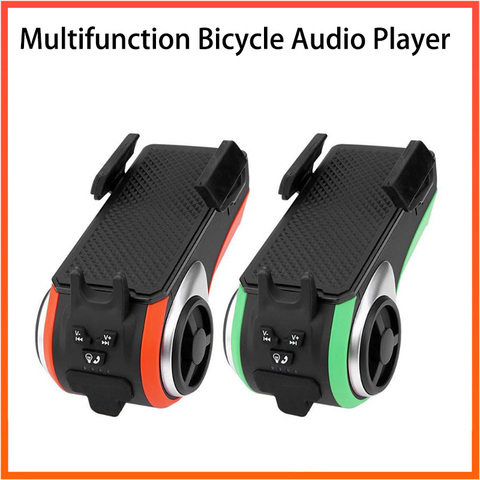 Ordinateur de vélo 5 en 1, avec support multifonction pour téléphone, USB, Rechargeable, Bluetooth, lecteur Audio, sonnette, accessoire de bicyclette ► Photo 1/6