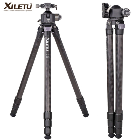 XILETU XLS324C + G54 photographie professionnelle trépied en Fiber de carbone 360 degrés Panorama Ballhead pour les appareils photo reflex numériques ► Photo 1/6