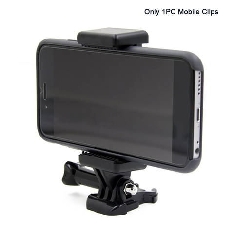 Portable noir caméra accessoire montage réglable avec 1/4 trou de vis support pour téléphone support support pince trépied adaptateur pour GoPro ► Photo 1/6