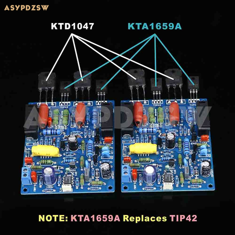 2 CH stéréo QUAD405 KTD1047 amplificateur de puissance 100W + 100W Kit de bricolage/carte finie ► Photo 1/6