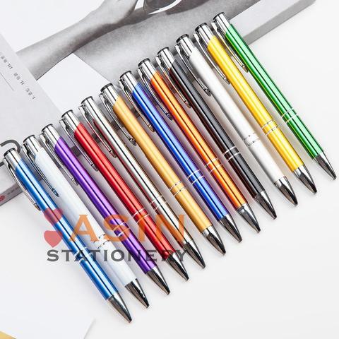 20 pcs/lot vente chaude promotion stylo à bille en métal stylo à bille support impression logo publicité en gros personnalisé stylo en métal ► Photo 1/6