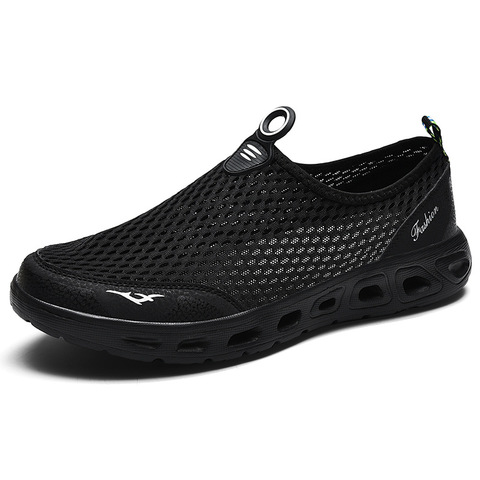 Hommes Aqua chaussures 2022 été hommes sandales Air Mesh léger respirant chaussures eau Slip-on unisexe baskets 6 couleurs chaussures décontractées ► Photo 1/6