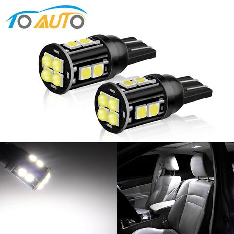 Ampoule Led W5W T10 12SMD 3535 puces 194 168, 2 pièces, intérieur de voiture, porte à coin, Instrument, ampoule latérale, lampe automobile DC 12V, éclairage latéral de dôme ► Photo 1/6