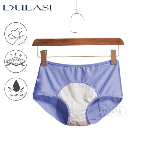 Sous-vêtement anti-fuite pour femmes, culotte menstruelle, culotte physiologique, en coton, bonne santé, taille haute, livraison directe ► Photo 1/6