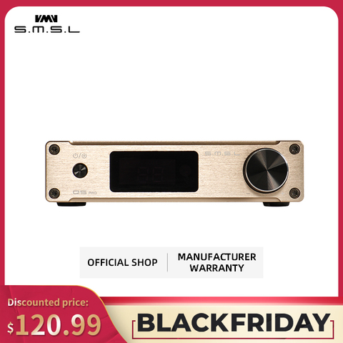 SMSL Q5 Pro amplificateur de puissance numérique Hi-Fi Audio 2x45W contrôle USB COAXIAL entrée optique 192KHZ 44Bit couleur noir argent or ► Photo 1/6