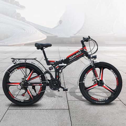 Vélo électrique de route en alliage d'aluminium, 21 vitesses, 10ah, 48V, batterie au Lithium intégrée ► Photo 1/6