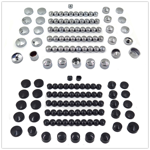 Kit de couvercles noirs pour moto, pièces pour moteur Harley Sportster et boulon Misc chromé, 77 pièces, marché des pièces, livraison gratuite ► Photo 1/6