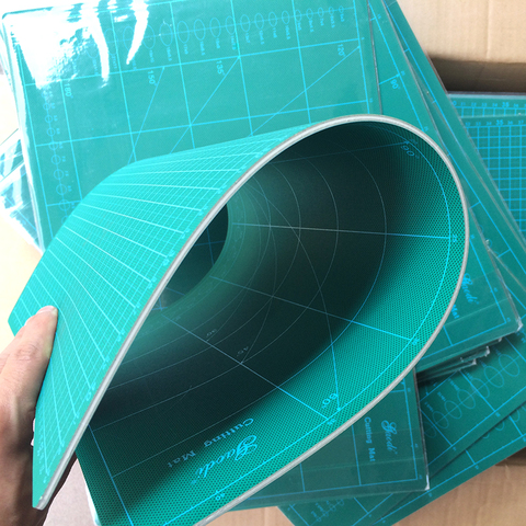 Nouveau tapis de coupe A1 Pvc Rectangle auto-guérison blanc noyau de bureau tapis de Protection artisanat vert foncé 90 cm * 60 cm * 0.3 cm ► Photo 1/4