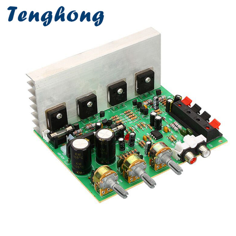 Tenghong – carte d'amplification Audio de puissance 80W + 80W, 2.0 canaux, son stéréo, haut-parleur, bricolage, AC15-22V ► Photo 1/6