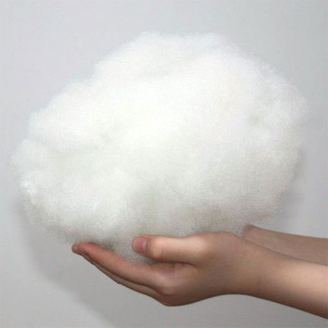 Matériau de remplissage pour oreiller en peluche, poupée, jouets, polyester, coton, PP hautement élastique, fait à la main, bricolage, 100g/200g/300g/400g/500g ► Photo 1/4