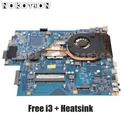 NOKOTION pour Acer aspire 7741 7741g PC carte mère GMA HD gratuit I3 + dissipateur thermique adapté pour Acer 7551 7551g PC carte mère ► Photo 1/5