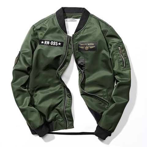 Blouson bombardier de marque pour hommes, nouvelle veste printemps et automne 2022, à la mode col rond, vêtements d'extérieur pour hommes, manteaux décontractés ► Photo 1/5