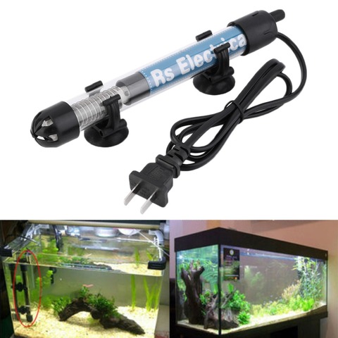 50w/100w/200w/300w US Plug tige de chauffage de chauffage Submersible pour le réglage de la température du réservoir de poissons en verre d'aquarium ► Photo 1/6