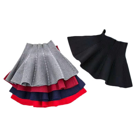 Jupes en tricot pour filles, vêtements pour enfants automne-hiver Tutu court pour fête d'anniversaire ► Photo 1/6