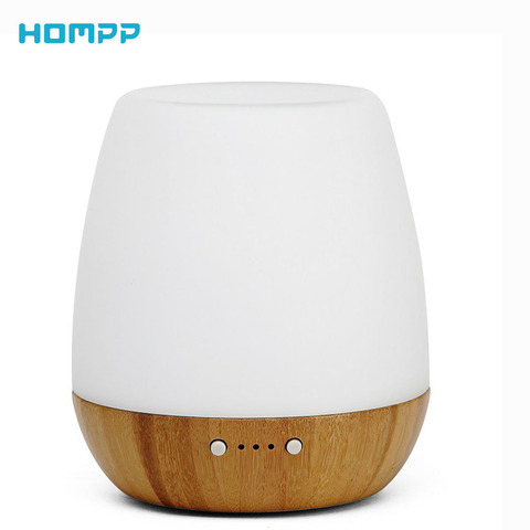 Diffuseur d'aromathérapie en bois véritable bambou caoutchouc verre humidificateur d'air huile essentielle parfum ultrasonique humidificateur fait à la main ► Photo 1/6