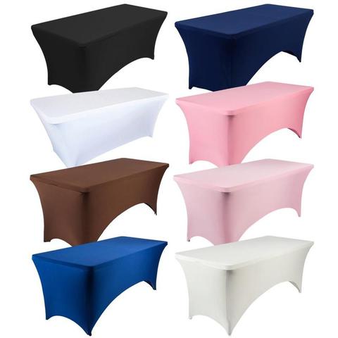 Housse de lit élastique de Massage pour Salon de beauté, nappe extensible, pour Table d'anniversaire, pour hôtel, mariage, ensemble de Table Buffet, décoration ► Photo 1/6