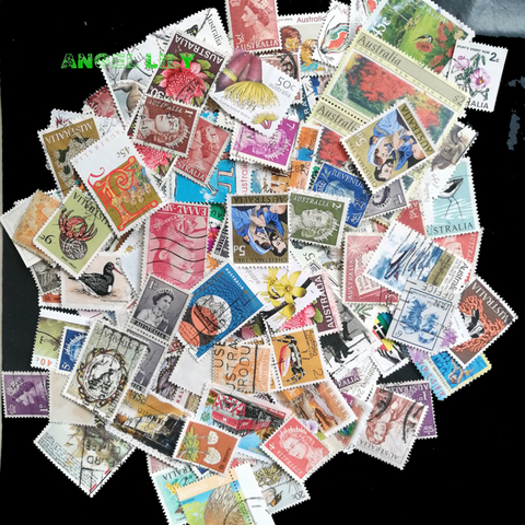 50 pièces toutes différentes australie utilisé timbres-poste avec marque postale pour la collecte A0320 ► Photo 1/5