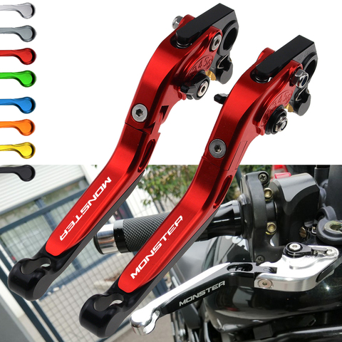 Leviers d'embrayage de frein de moto pour Ducati Monster ST2, accessoires avec poignée en aluminium CNC, M600 ST2, 400, 600, 620, 750, 919, 796, 696 ► Photo 1/6