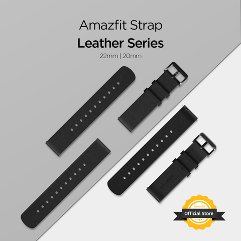 Amazfit bracelet cuir 20mm/22mm accessoires d'origine pour Smartwatch ► Photo 1/6