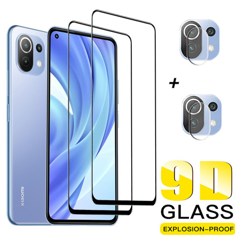 verre trempee Xiaomi Mi 11 lite Glass covering film verre trempe pour Mi11 Lite verre trempé ecran protection Redmi Note 10 Pro 5G 10S Xiomi 11 Lite Glass 11Lite vitre ► Photo 1/6