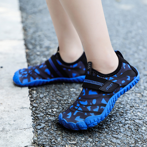 Baskets de plage respirantes antidérapantes pour enfants chaussures de Wading à séchage rapide pour garçons filles Sports de plein air chaussures imperméables à l'usure ► Photo 1/6