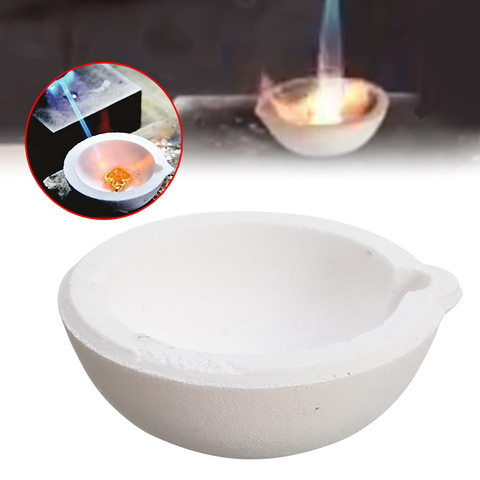 La fonte de silice de creuset de fusion de Quartz de 150g plats le bâti de creuset de Pot pour les outils à hautes températures de bijoux de platine d'argent d'or ► Photo 1/5