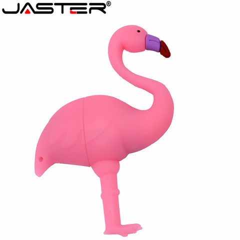 JASTER – clé USB étanche Flamingo, support à mémoire de 4GB 8GB 16GB 64GB 32GB, lecteur Flash, cadeau pour enfant ► Photo 1/6
