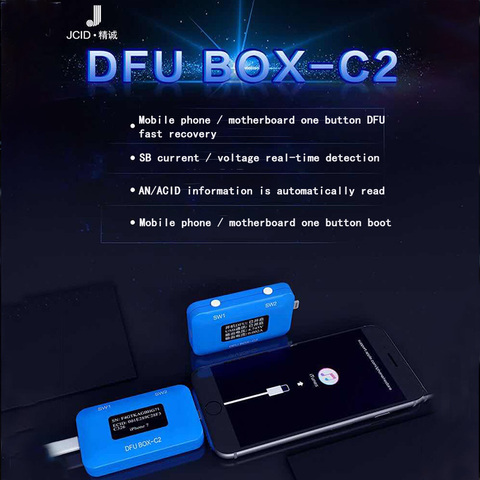 JC DFU BOX-C2 programmateur de téléphone 4 en 1, un bouton de démarrage, ligne de commande, lecteur SN/ECID, détecteur de courant/tension USB, JC C2 ► Photo 1/6