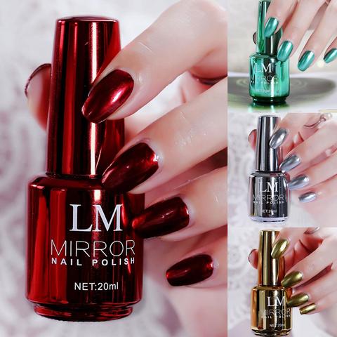 Mode vernis à ongles métallique effet miroir magique Chrome inoffensif longue durée vernis à ongles vernis bricolage outil de décoration des ongles ► Photo 1/6