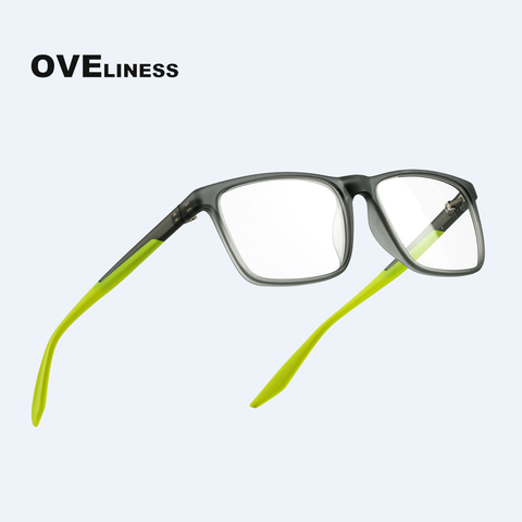 Lunettes TR90 carrées pour hommes et femmes | Lunettes optiques et électroniques, lunettes Prescription de la myopie, lunettes complètes ► Photo 1/6