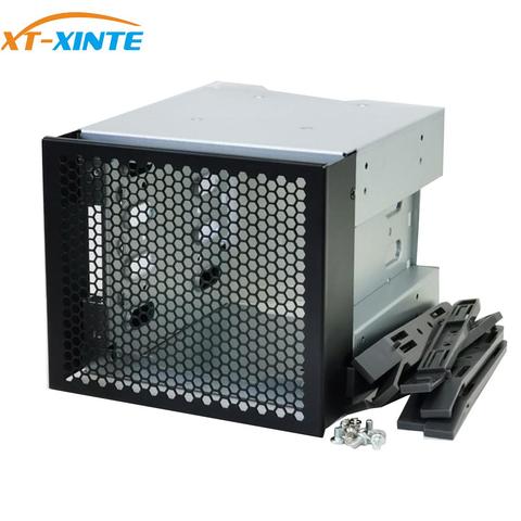 XT-XINTE 5 pouces 3 x baies de lecteur optique à 4 baies 3.5 pouces SATA SAS HDD support de Cage support de disque dur plateau Caddy adaptateur convertisseur ► Photo 1/5