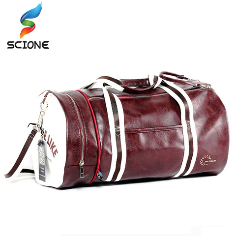 Sports de plein air sac de sport pour femmes hommes multifonction formation Fitness sac à bandoulière avec chaussures poche en cuir voyage Yoga sac à main ► Photo 1/6