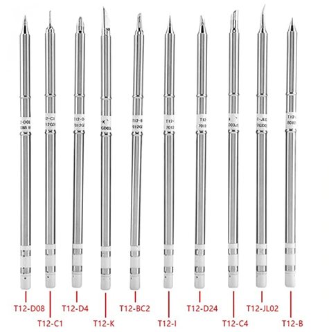 Pointe de fer à souder Gudhep, embouts de fer à souder série T12 remplacement de l'outil de soudage pour Station de reprise de FX-951 ► Photo 1/6