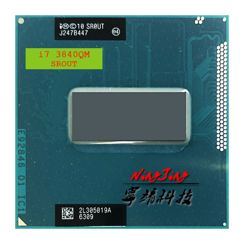 Intel Core i7-3840QM i7 3840QM SR0UT 2.8 GHz Quad-Core huit fils processeur d'unité centrale 8 M 45 W Socket G2/rPGA988B ► Photo 1/1